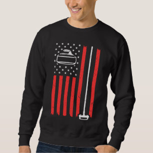 Funny Curling Gift For Men Women Curling Players U Sweatshirt