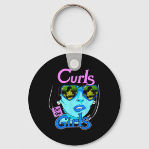 Funny Curls For Girls Gym Weightlifting Bodybuildi Keychain