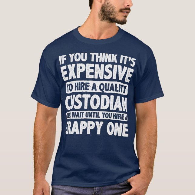 Funny Custodian Apparel  Great Custodians Design T-Shirt (Front)