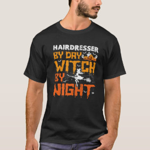 Funny Custodian By Day Witch By Night Custodian Ha T-Shirt