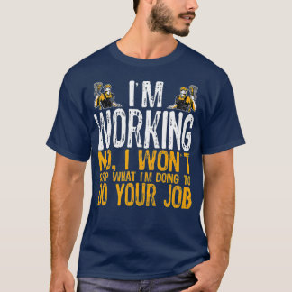 Funny Custodian Tshirt  Im Working Custodian