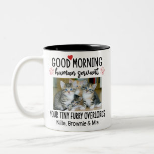 Funny Custom 2 Cat Photos Mug for Cat Lovers