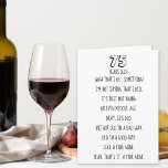 Funny Custom Age Older Adult Birthday Card<br><div class="desc">This funny birthday card is perfect for older adults who aren't age sensitive and will see the humour in this cute card. Easily customize the age and other text by clicking "Personalize this Template". The inside of the card features an image of a wine bottle and glass of red wine...</div>