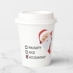 Funny Custom Any Profession Christmas  Paper Cups