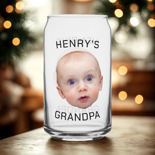 Funny Custom Baby Face  Can Glass