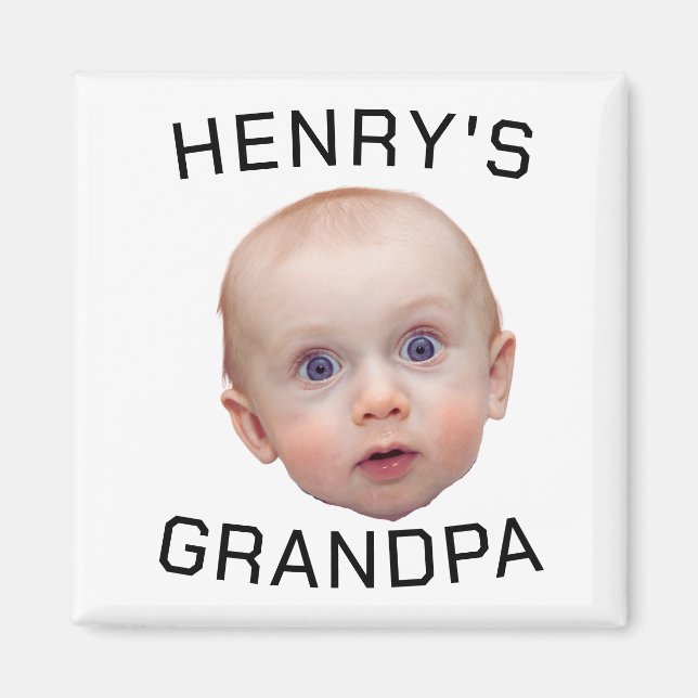 Funny Custom Baby Face  Magnet (Front)