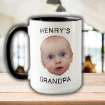 Funny Custom Baby Face  Mug<br><div class="desc">Custom Baby Face Coffee Mug, Replace the face of this baby with your favourite photo (make sure to crop as much to the face as possible and use an app to remove the background) and personalize this funny mug with your kid, husband, or boyfriend on it! Also a fun and...</div>