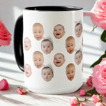 Funny Custom Baby Face Photo Face 3 Photos Mug<br><div class="desc">Funny Custom Baby Face Photo Face 3 Photos, Replace the face with your favourite photo (make sure to crop as much to the face as possible and use an app to remove the background) and personalize this funny mug with your kid, husband, pet or boyfriend on it! Also a fun...</div>