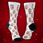 Funny Custom Baby Face Photo Face 3 Photos Socks<br><div class="desc">Funny Custom Baby Face Photo Face 3 Photos Socks, Replace the face with your favourite photo (make sure to crop as much to the face as possible and use an app to remove the background) and personalize this funny Socks with your kid, husband, pet or boyfriend on it! Also a...</div>