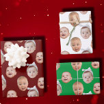 Funny Custom Baby Face Photo Face 3 Photos Wrapping Paper Sheet<br><div class="desc">Funny Custom Baby Face Photo Face 3 Photos Wrapping Paper, Replace the face with your favourite photo (make sure to crop as much to the face as possible and use an app to remove the background) and personalize this funny Wrapping Paper with your kid, husband, pet or boyfriend on it!...</div>