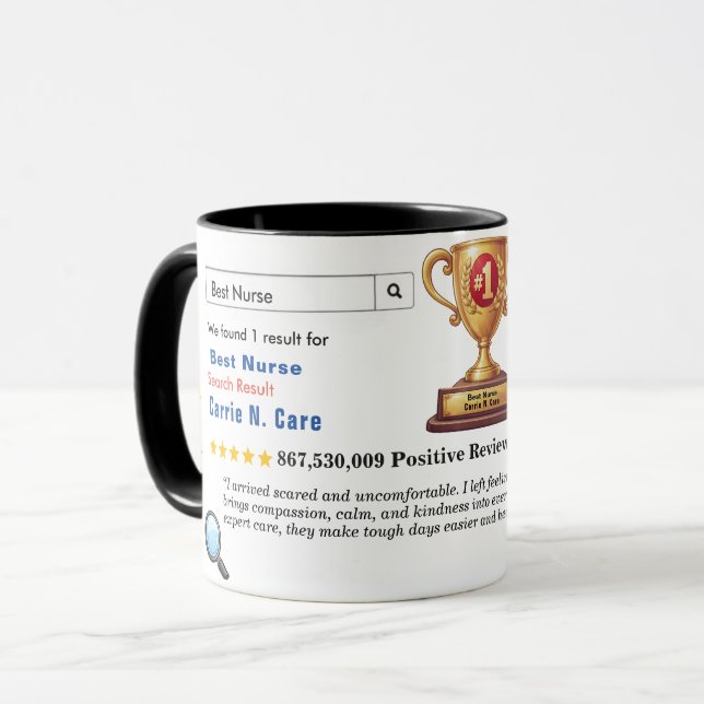 Funny Custom Best Dad Mug (Front Left)