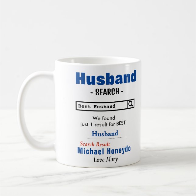 Funny Custom Best Husband Mug (Left)