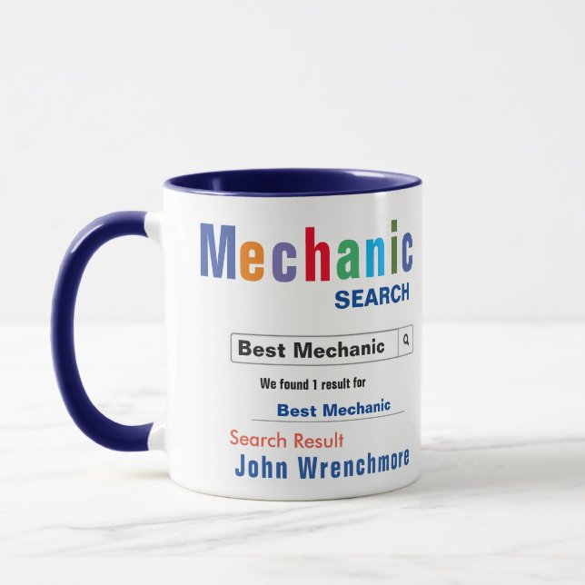 Funny Custom Best Mechanic Mug (Left)