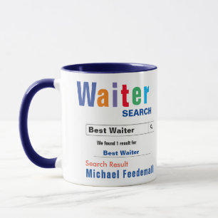 Funny Custom Best Waiter Mug