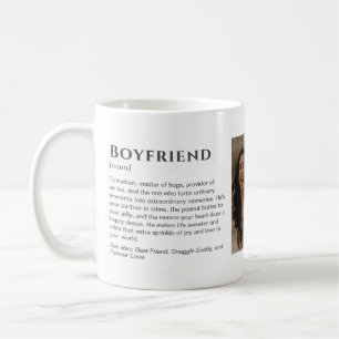 Funny Custom Boyfriend Definition With Photo Coffee Mug