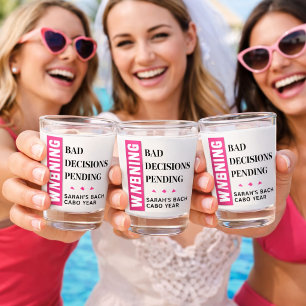 Funny Custom Bride Squad Party Favour Personalized Shot Glass