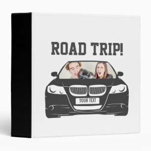 Funny Custom Car Photo Road Trip Binder