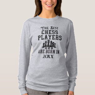 Funny Custom Chess Player Birth Year Birthday  T-Shirt
