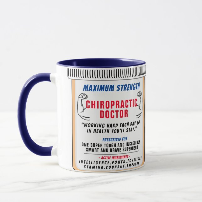 Funny Custom Chiropractor Mug cadeau (Gauche)