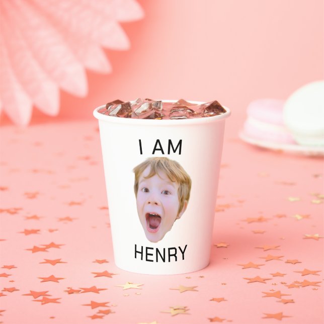 Funny Custom Face Cups Birthday Party Matching  (Insitu)
