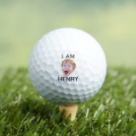 Funny Custom Face Golf Birthday Party Matching  Golf Balls<br><div class="desc">Funny Custom Face , Replace the face of this baby with your favourite photo (make sure to crop as much to the face as possible and use an app to remove the background) and personalize this funny face with your kid, husband, or boyfriend on it! Also a fun and unique...</div>