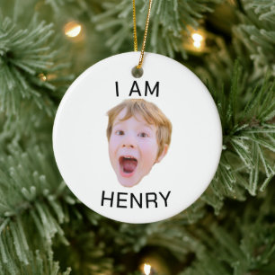 Funny Custom Face Ornament Birthday Party Matching