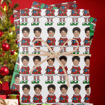 Funny Custom Face Photo Elf Christmas Wrapping Paper Sheet<br><div class="desc">Funny Custom Face Photo Elf Christmas , Replace the face of this elf with your favourite photo (make sure to crop as much to the face as possible and use an app to remove the background) and personalize this funny Christmas Holiday Wrapping Paper with your kid, husband, or boyfriend on...</div>