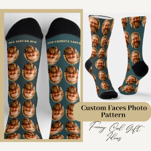 Funny Custom Face Photo Pattern for Him Socks