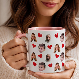 Funny Custom Family Face Photos  Mug