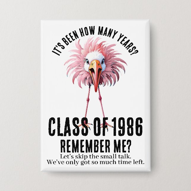 Funny Custom Flamingo 40th School Class Reunion (Front)