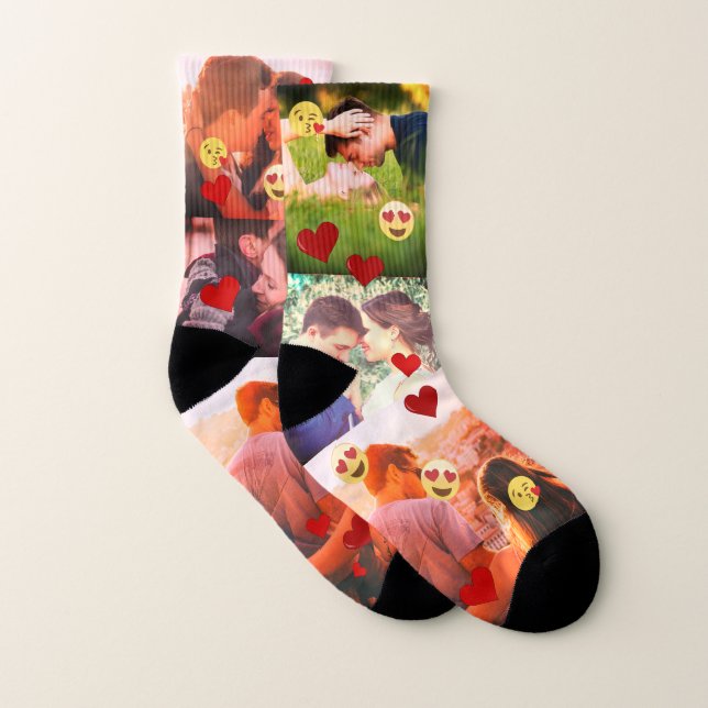 Funny custom love photo socks (Pair)