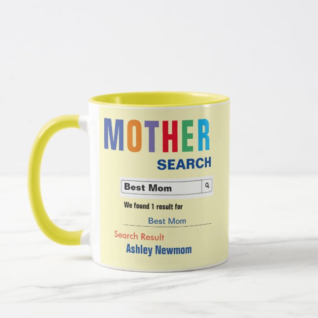 Funny Custom Meilleure Maman Mug cadeau (Gauche)