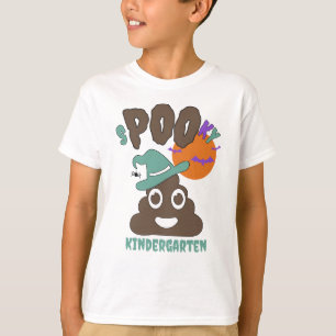 Funny Custom Name Grade Year Spooky Poo T-Shirt