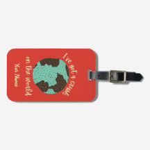 Funny Custom Name Traveler Backpacker Luggage Tag