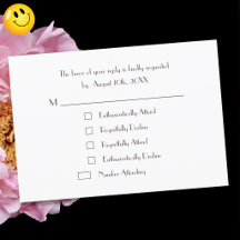 Funny Custom Party RSVP Reply Fun Invitation Card