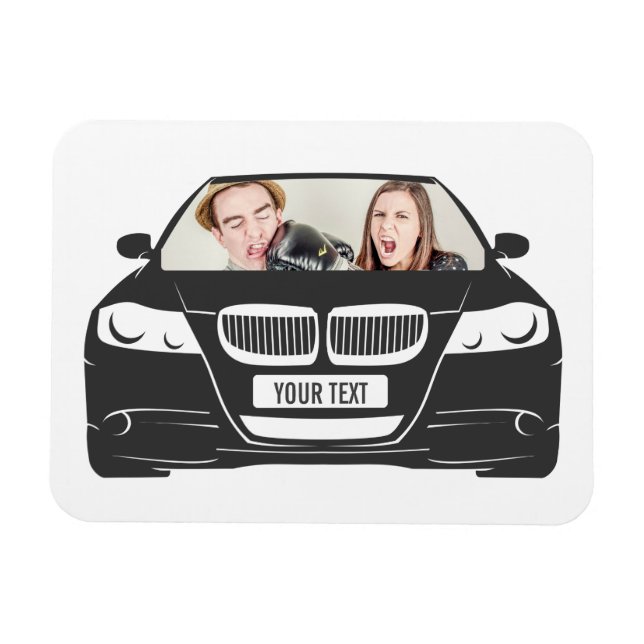 Funny Custom Photo Car Frame Magnet (Horizontal)