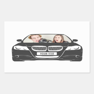 Funny Custom Photo Car Frame Sticker