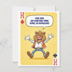 Funny Custom Postcard – Say Something Wild