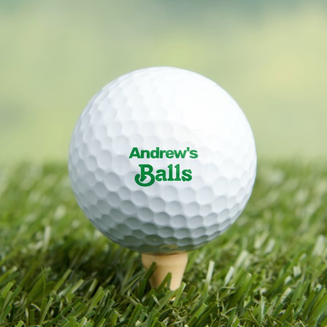 Funny Custom Printed Name  Golf Balls (Insitu Tee)