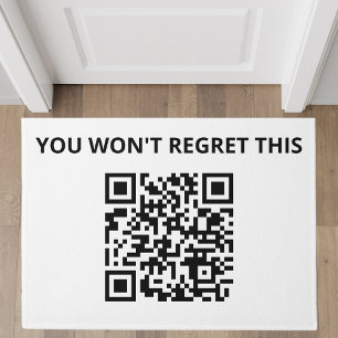 Funny Custom QR Code Doormat