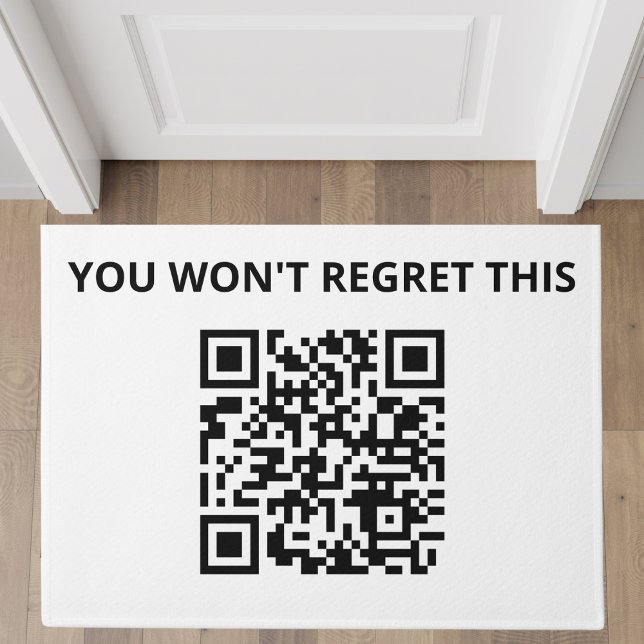 Funny Custom QR Code Doormat (Creator Uploaded)