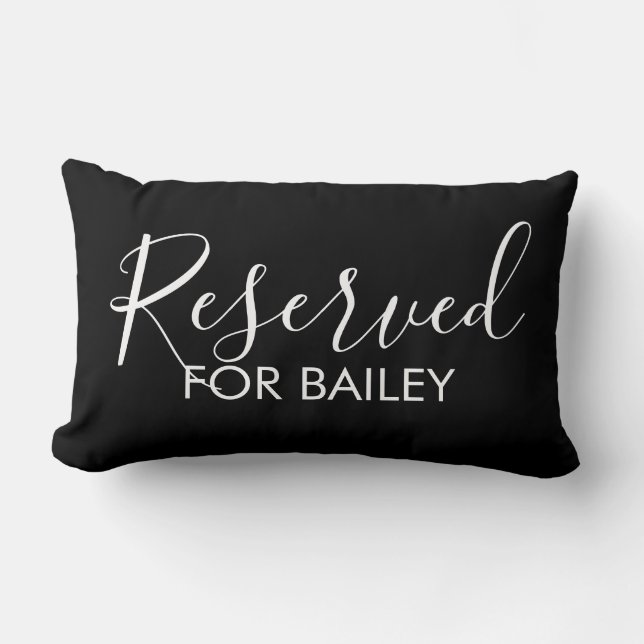 Funny Custom Reserved for the Dog personalized pet Lumbar Pillow (Front)