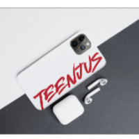 Funny Custom Text Baby Billy's Quote Teenjus Red 