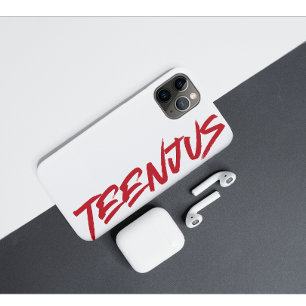 Funny Custom Text Baby Billy's Quote Teenjus Red iPhone 11 Pro Case