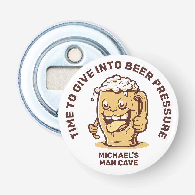 Funny Custom Text Beer Bottle Opener (Front)