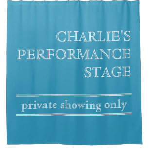 Funny custom text & colour shower curtain