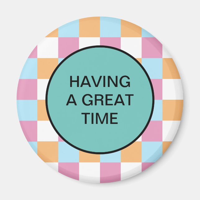 Funny custom text magnet (Front)