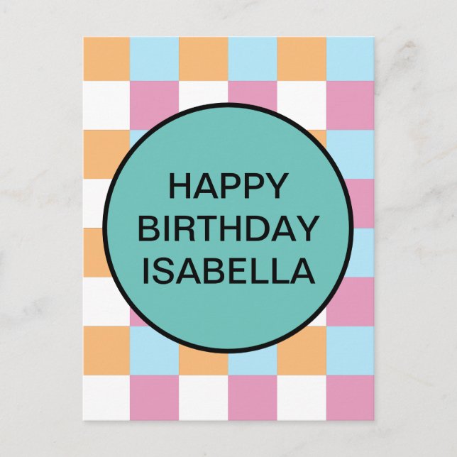 Funny custom text postcard (Front)