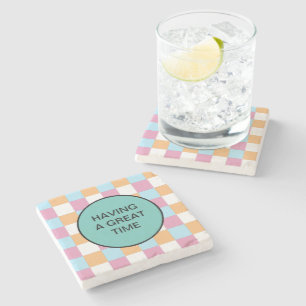 Funny custom text stone coaster
