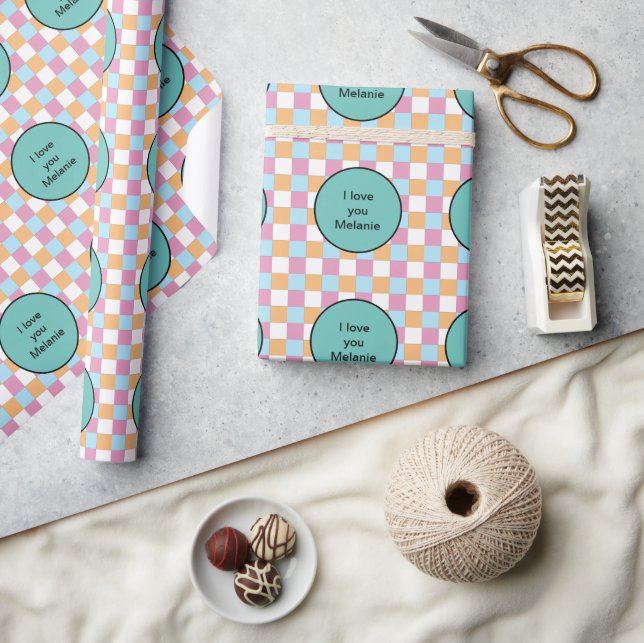 Funny custom text wrapping paper (Crafts)